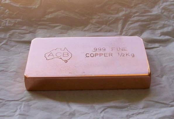 Half Kilo Copper Bar